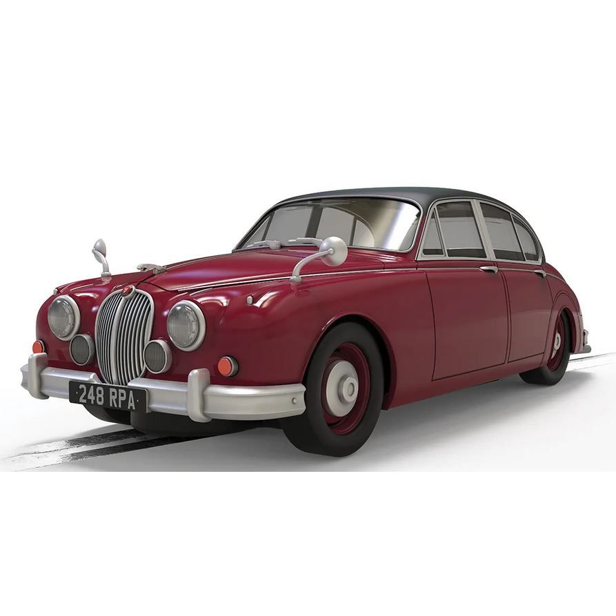 Scalextric, C4502, Jaguar MK2 - Inspector Morse, DPR, 1/32 Scale w/Lights