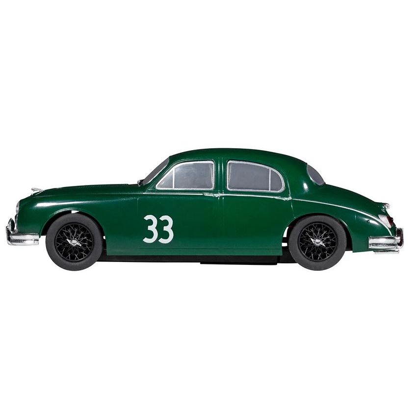 Scalextric, C4506, Jaguar Mk I - Mike Hawthorn, DPR, 1/32 Scale w/Lights