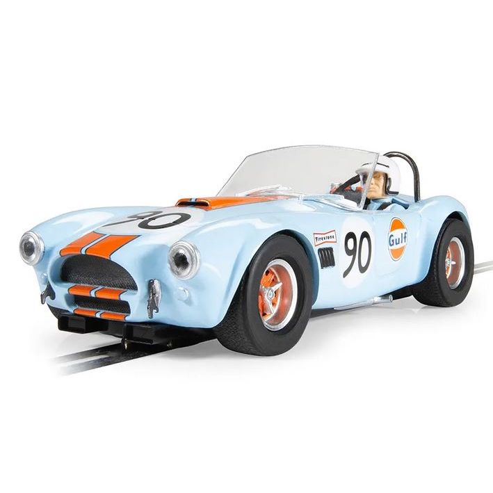 Scalextric, C4509, Shelby Cobra - Gulf, 1/32 Scale w/Lights