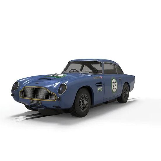 Scalextric, C4599, Aston Martin DB5 - Blue & Yellow - Historic GT Racing, 132 Scale w/Lights