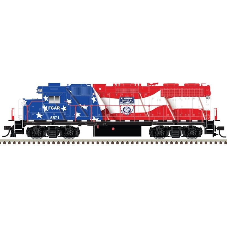 Atlas Master Line, HO, 10004066, Silver Series, GP38 Locomotive With Ditch Lights, Florida Gulf And Atlantic, #5571