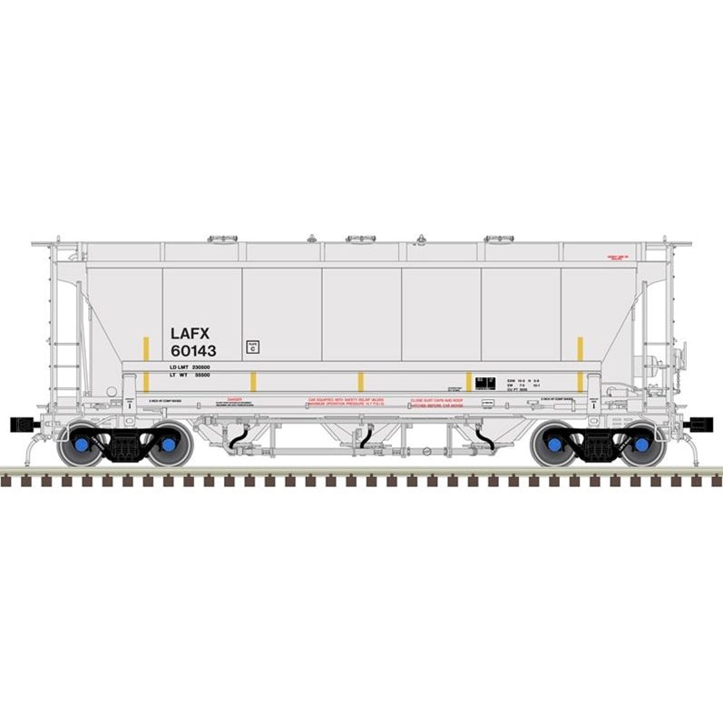 Atlas Master Line Plus, HO Scale, 20006848, Trinity 3230 Covered Hopper, LaFarge North America, LAFX, #60170