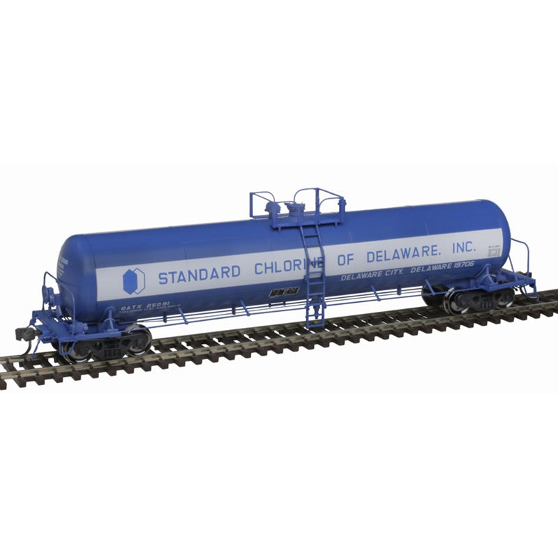 Atlas, 20006976, HO Scale, GATX 20,700-Gallon Tank Car, Standard Chlorine of Delaware, GATX, #25089