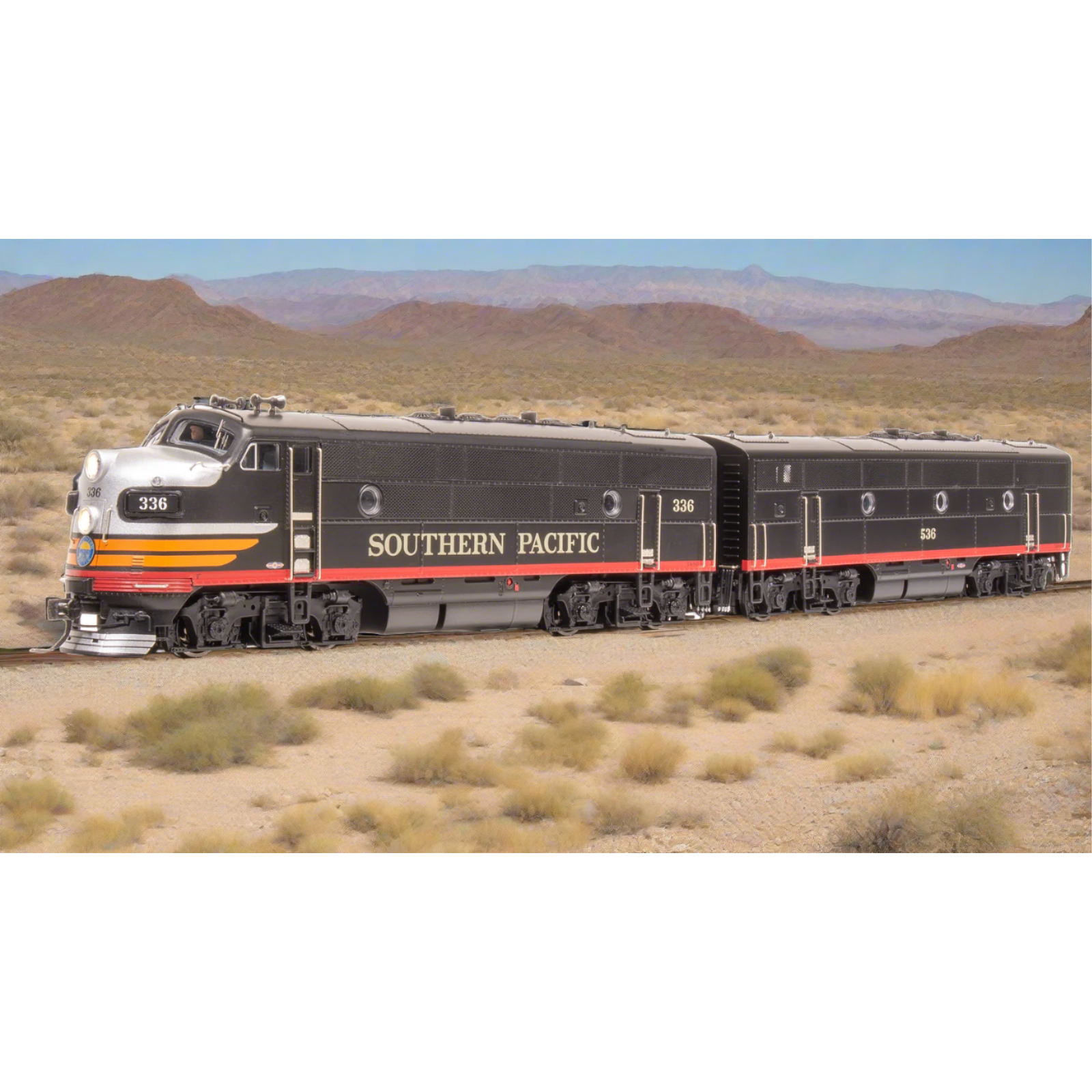 Broadway Limited Imports, HO Scale, 8166, F3 A/B Diesels, SP,  #336/536, (Equipped with Paragon4 Sound/DC/DCC)