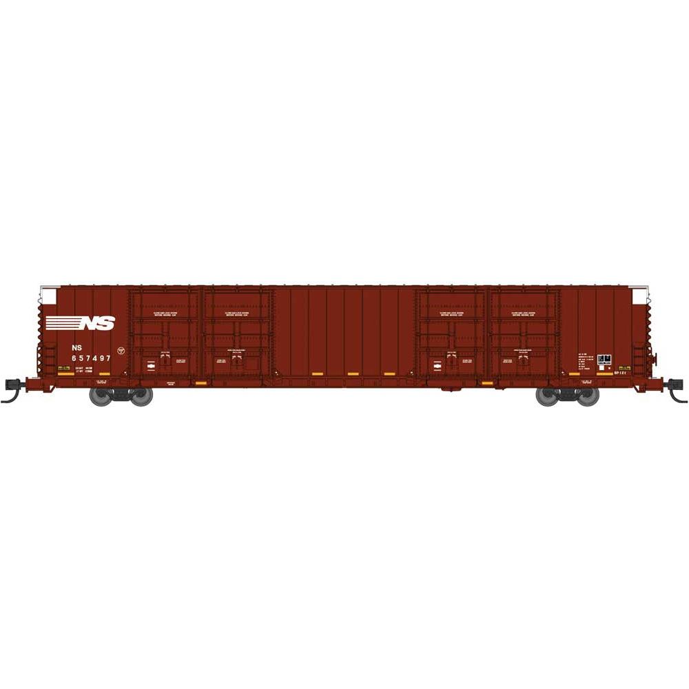 Bluford Shops, N Scale, 87240, 86’ Quad Door Boxcar, Norfolk Southern , #657497