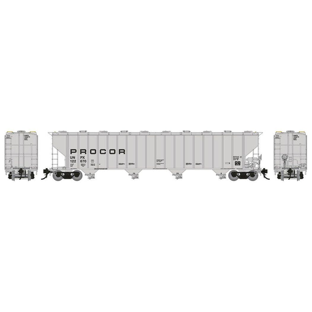 Rapido, 157005, HO Scale, Procor 5820 Covered Hoppers, Procor (UNPX), 6 Pack