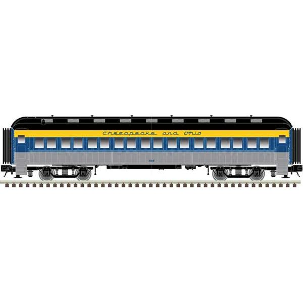 Atlas Trainman, N Scale, 50006255, 60' Passenger Coach, Chesapeake & Ohio, #710