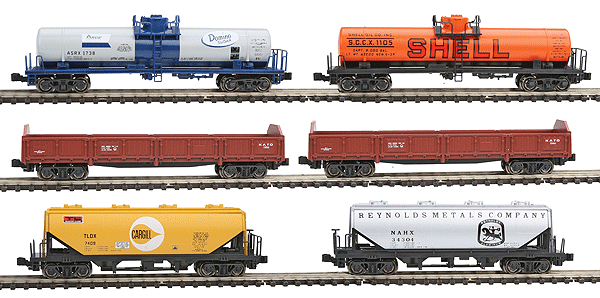 Kato, 1066275, N Scale, Mixed Freight Train Set, 6 Car Set