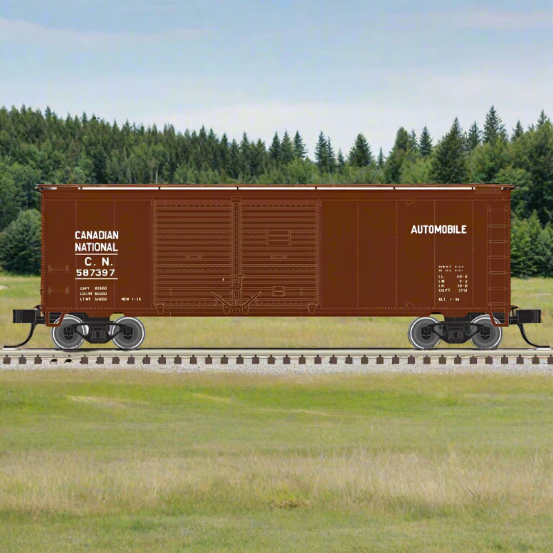 Atlas, N Scale, 50006191, 40' Double-Door Boxcar, Canadian National, #587384