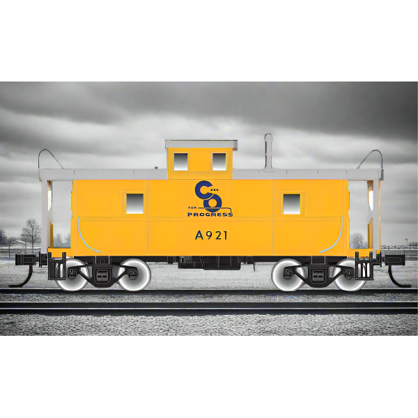 Atlas Trainman, N Scale, 50006028, C&O Cupola Caboose, Chesapeake And Ohio, #A904