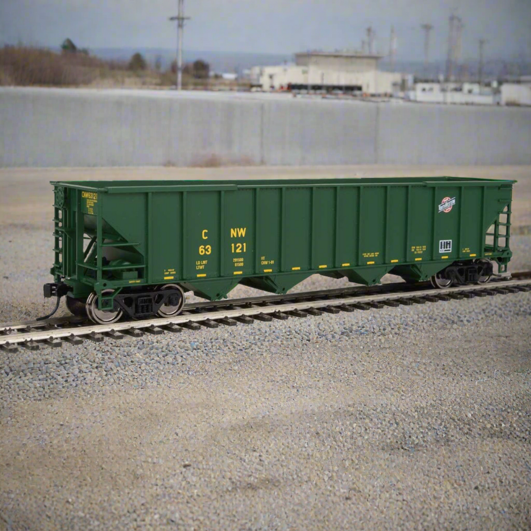 Walthers Mainline, HO Scale, 910-1979, 50' 100-Ton 4-Bay Hopper, Chicago & North Western, #63121