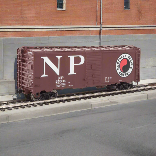 Walthers Mainline, 910-1348, HO Scale, 40' AAR 1944 Box Car, Northern Pacific, #25034