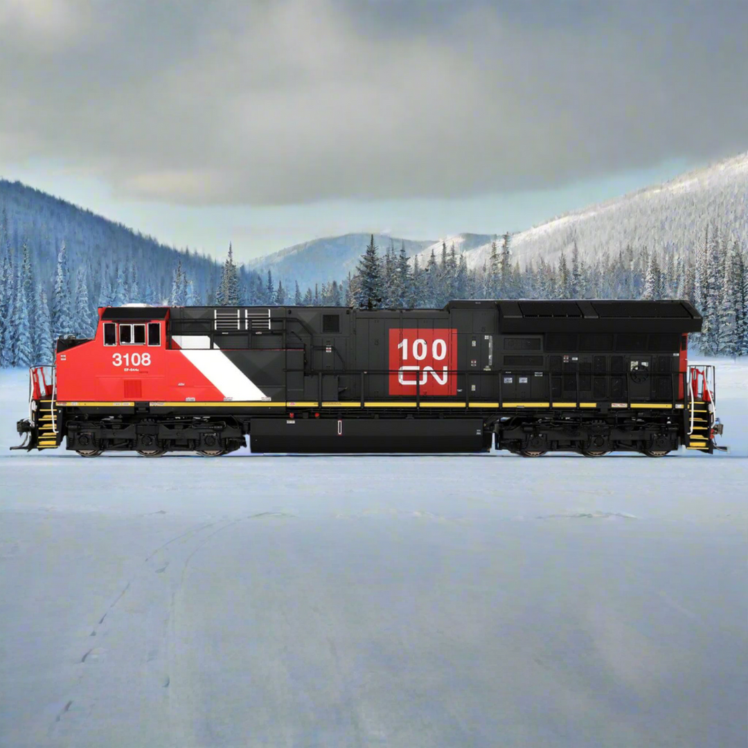 InterMountain, HO Scale, 497108S-02, ET44AC (EF-644u), Canadian National, 100th Anniversary, #3221, DCC & Sound (Copy)