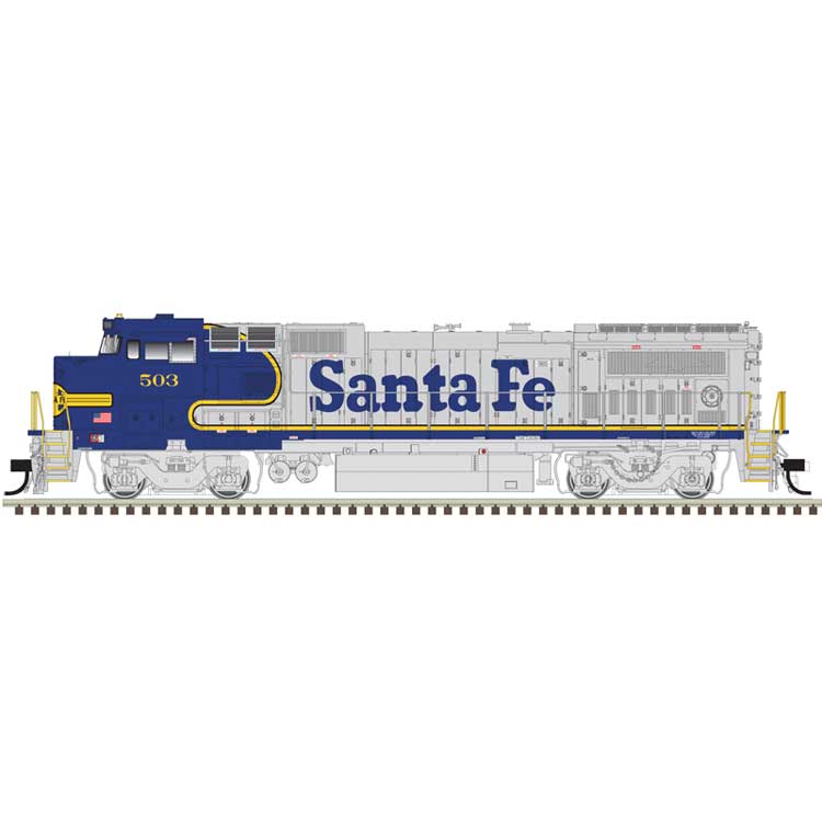 Atlas Master Line, HO Scale, 10004343, Gold Series, GE Dash 8-40B, Santa Fe, #503, DCC & Sound