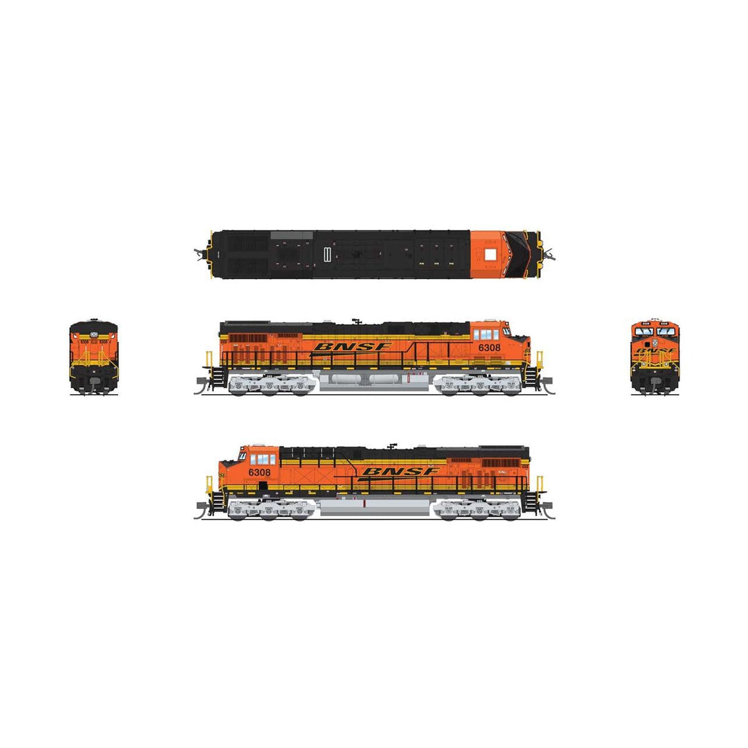 Broadway Limited Imports, 8610, N Scale, GE ES44AC, BNSF, #6308, DCC And Sound