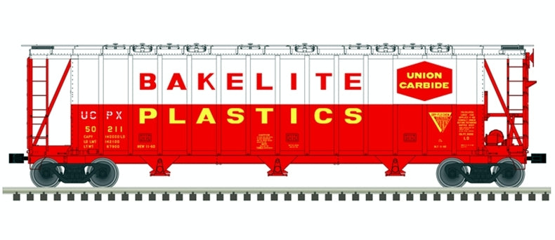 Atlas, N Scale, 50006329, General American 3500 Dry-Flo 3-Bay Covered Hopper, Bakelite Plastics, #50170