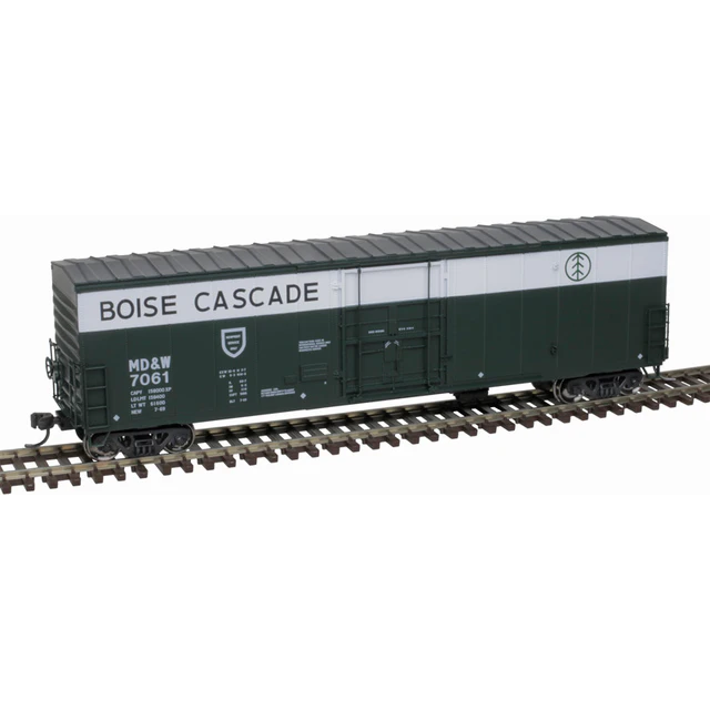 Atlas Masterline, 20006531, HO Scale, NSC 50' Newsprint Plug-Door Boxcar, Boise Cascade MD&W, #7043