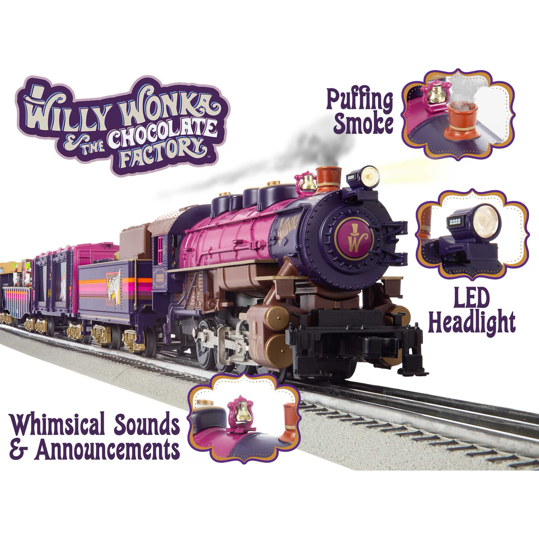 Lionel, O Scale, 2323070, LionChief,Willy Wonka & The Chocolate Factory, LionChief Bluetooth 5.0 Set