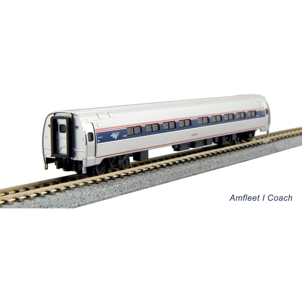 Kato, N Scale, 106-8003, Amfleet I Coach/Cafe Phase VI, (2 Car set B)