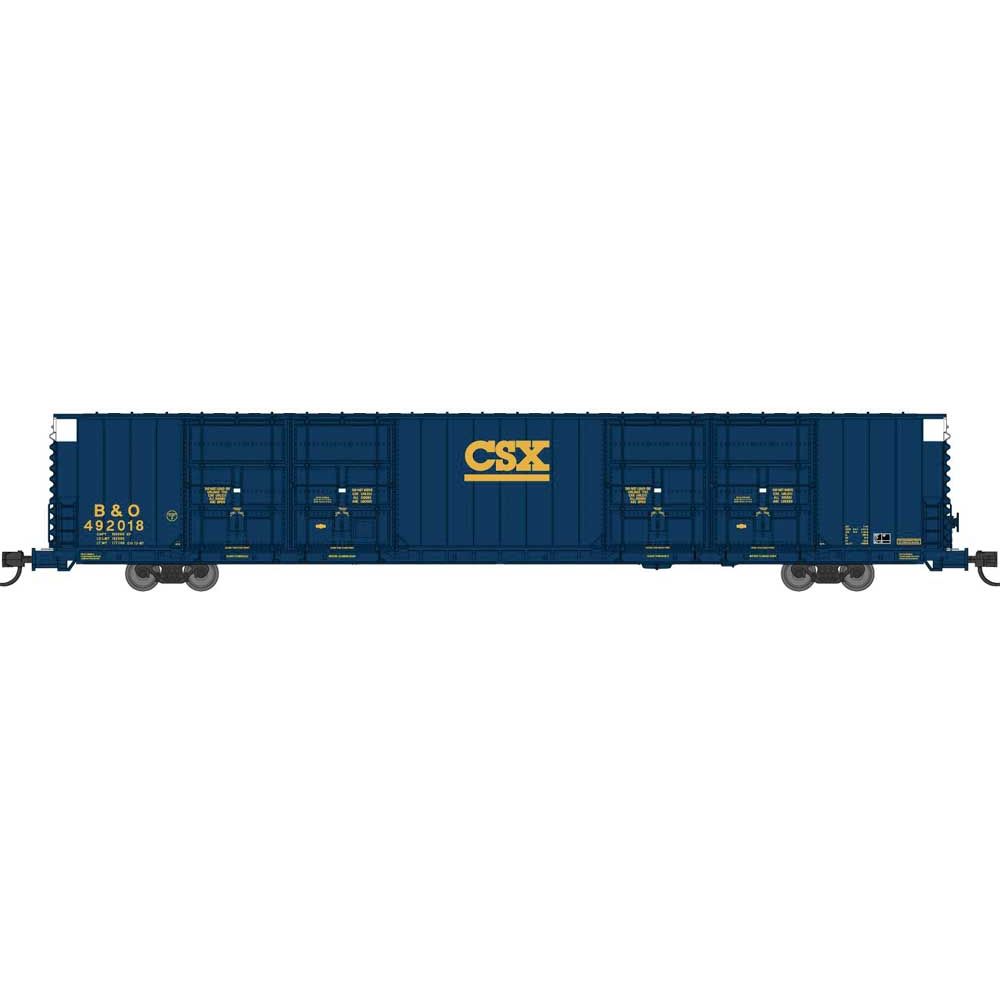 Bluford Shops, N Scale, 87235, 86’ Quad Door Boxcar, CSX B&O , #492049