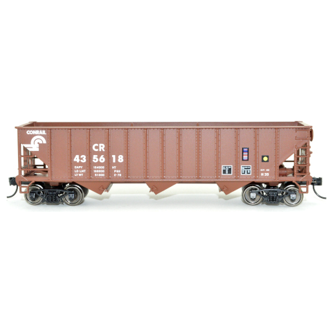 Bowser, HO Scale, #42910, 70-Ton 12-Panel Triple Hopper, Conrail, #435618