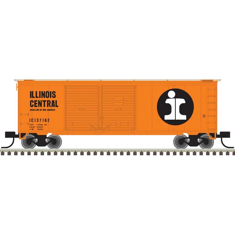 Atlas, N Scale, 50006197, 40' Double-Door Boxcar, Illinois Central, #137162