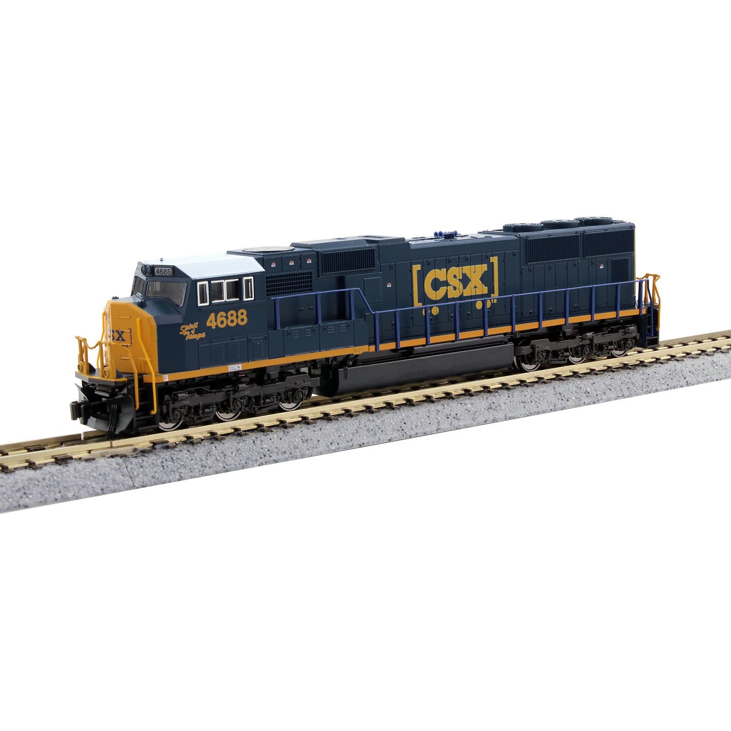Kato, 176-7617, N Scale, SD70M, CSX, #4688, DCC Ready