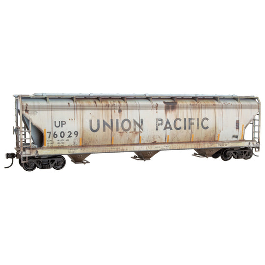 Micro-Trains, 2000-003, HO Scale, AFC 3-Bay Covered Hopper, Union Pacific, #76029, Weathered KIT