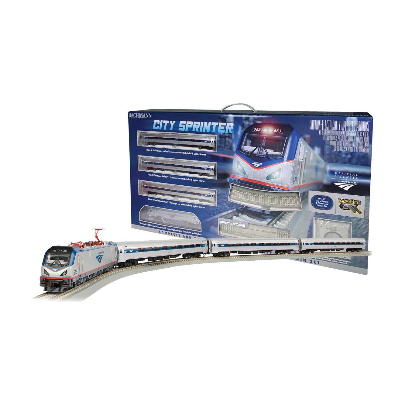 Bachmann, HO Scale, 00772, Amtrak City Sprinter Set