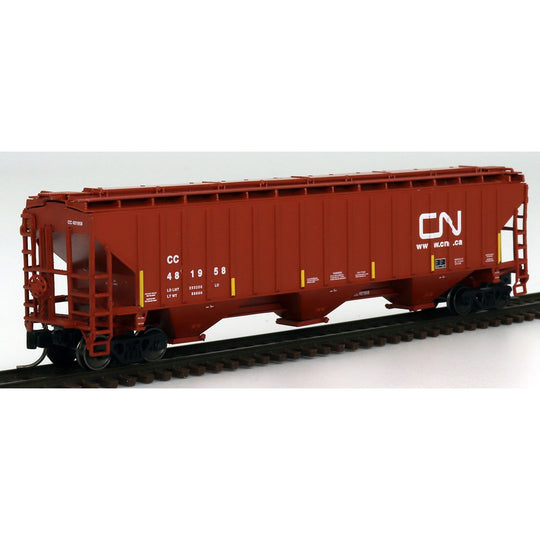 InterMountain, 653114-04, N Scale, 4750 Cu Ft. 3-Bay Hopper, Canadian National/ Chicago Central & Pacific , #481944