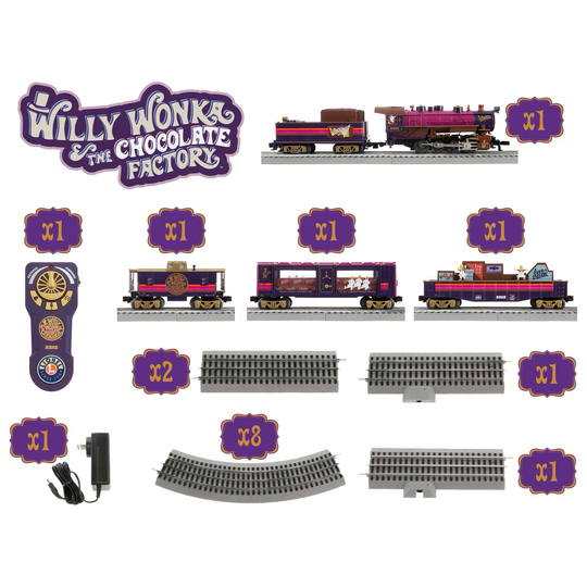 Lionel, O Scale, 2323070, LionChief,Willy Wonka & The Chocolate Factory, LionChief Bluetooth 5.0 Set