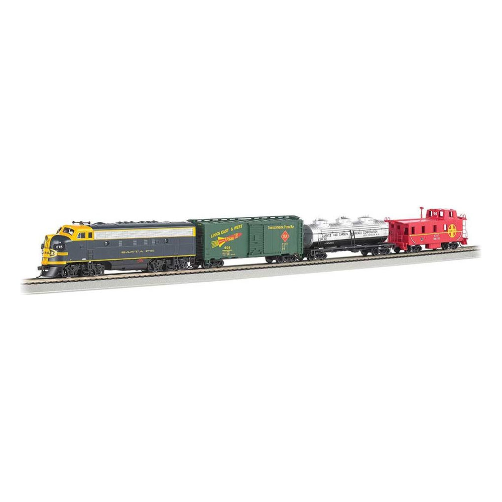 Bachmann, HO Scale, 00826, Thunder Chief Train Set, Santa Fe, (DCC And Sound Equipped)