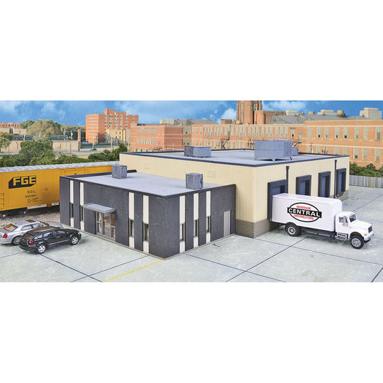 Walthers Cornerstone, HO Scale, 933-4042, Central Beverage Distributors With Office Annex Kit