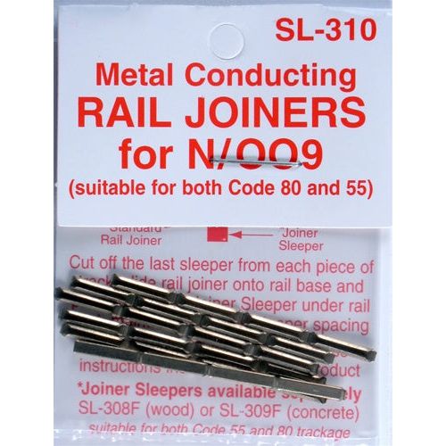 Peco N SL310 Metal Conducting Rail Joiners For Both Code 55 And 80 (24)