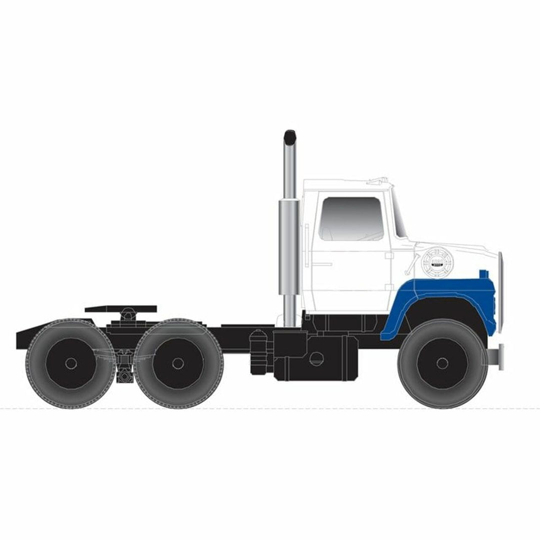 Atlas, HO Scale, 30000146, Ford(R) LNT 9000 Tractor Only, White/Blue- Assembled