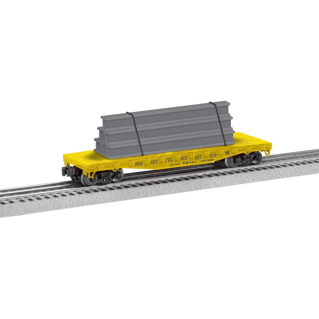 Lionel, O Scale, 2143041, Flatcar W/Stakes, Pennsylvania, #497918