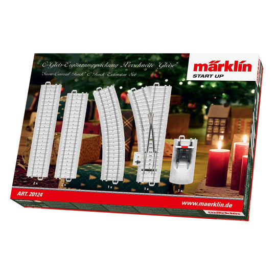 Marklin, 20124, HO Scale, C Track extension, "Snow Covered Track"