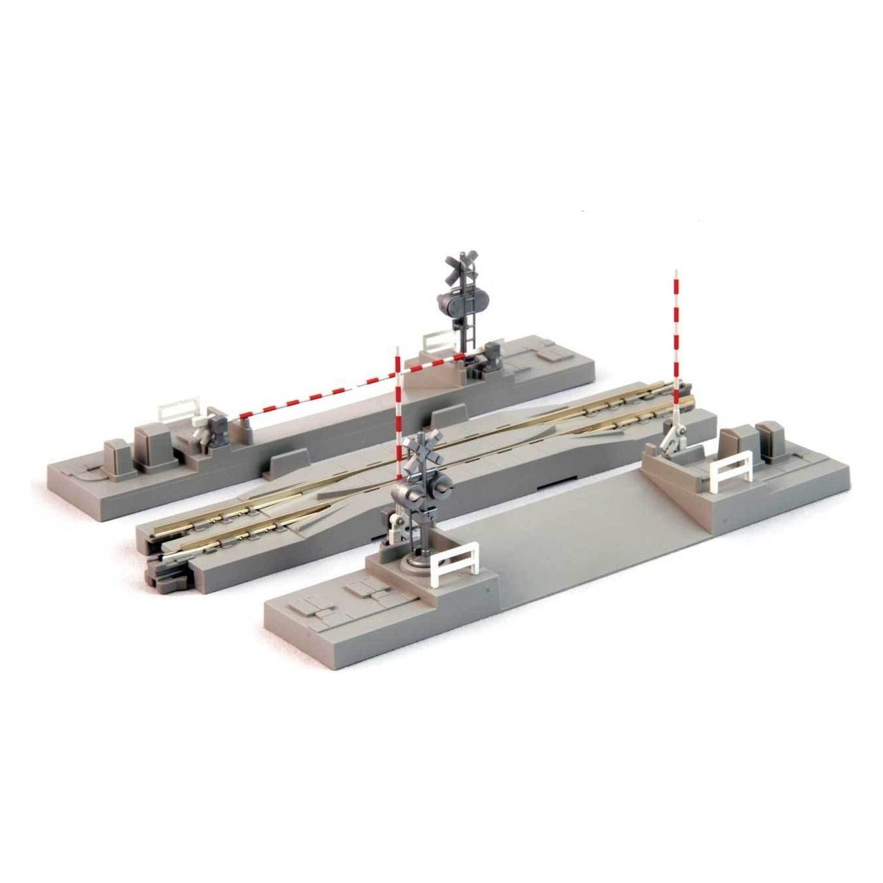 Kato, N Scale, 20-027-1 ,Unitrack Crossing Gate And Rerailing Track, 4-7/8" Track Section