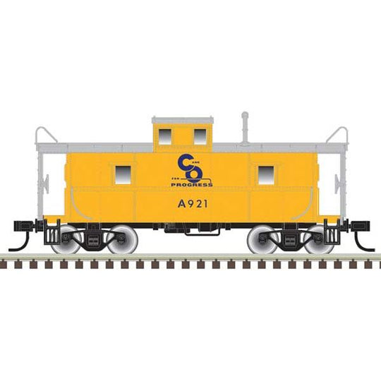 Atlas Trainman, N Scale, 50006028, C&O Cupola Caboose, Chesapeake And Ohio, #A904