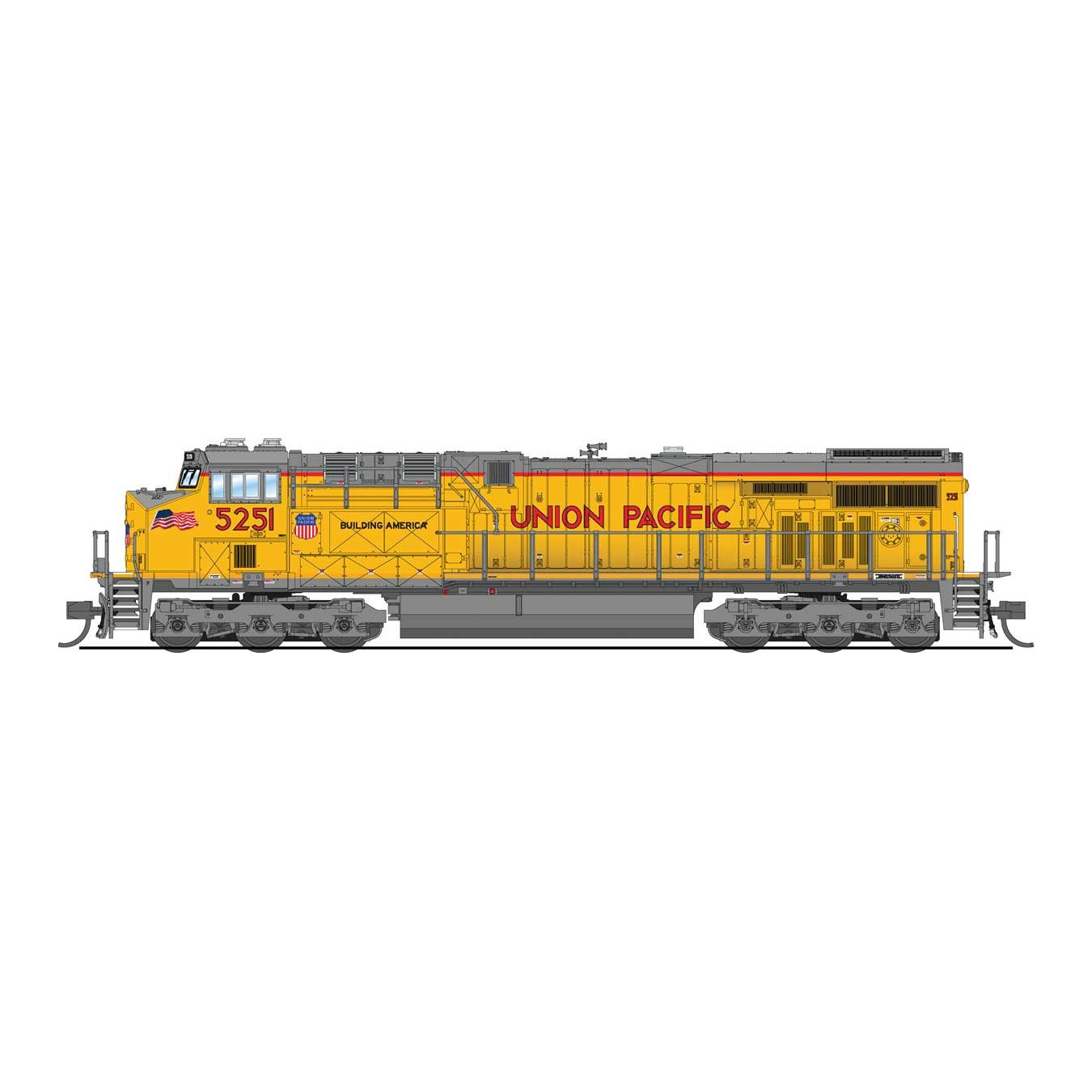 Broadway Limited Imports, 8641, N Scale, GE ES44AC, UP, #5251, DCC Ready