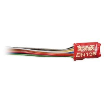 Digitrax, DN136D, N/HO scale, Wired DCC Mobile Decoder, 1.0 Amp/1.5 Amps Peak