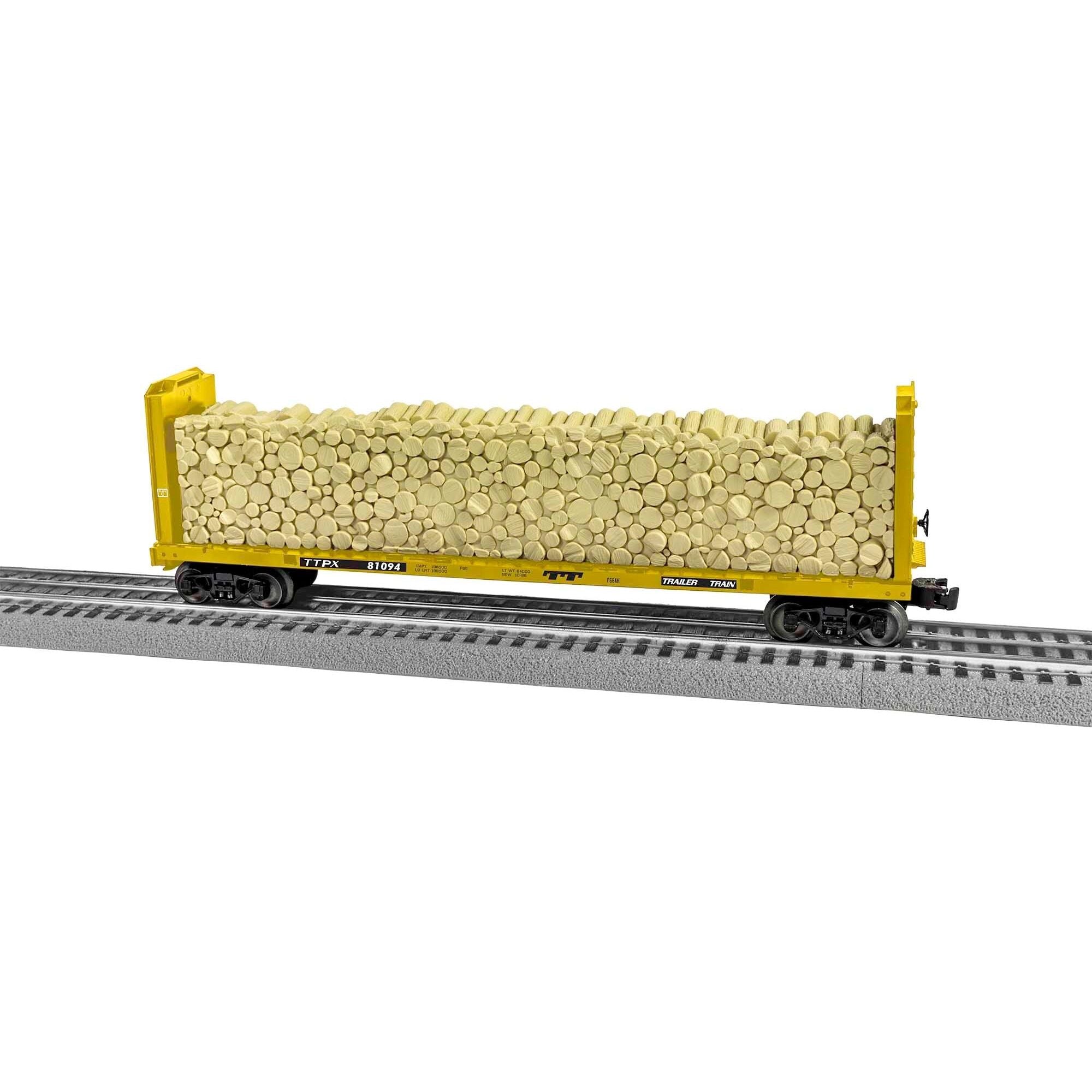 Lionel, O Scale, 2043122, Bulkhead Flatcar, Trailer Train, #81094