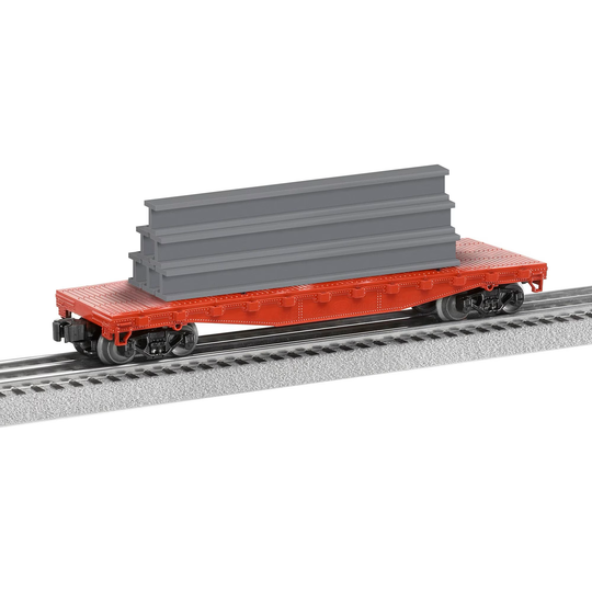 Lionel, O Scale, 2143011, Flatcar W/Stakes, Santa Fe, #90410