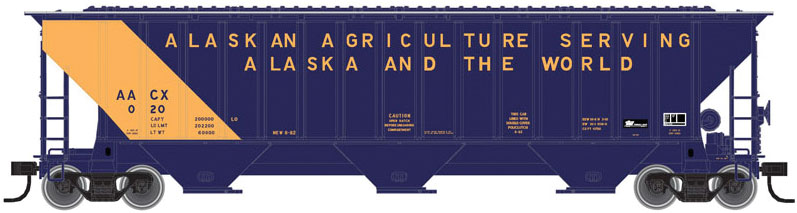 Atlas Trainman, 20 005 465, HO Scale, Thrall 4740 Covered Hopper, State of Alaska, #018
