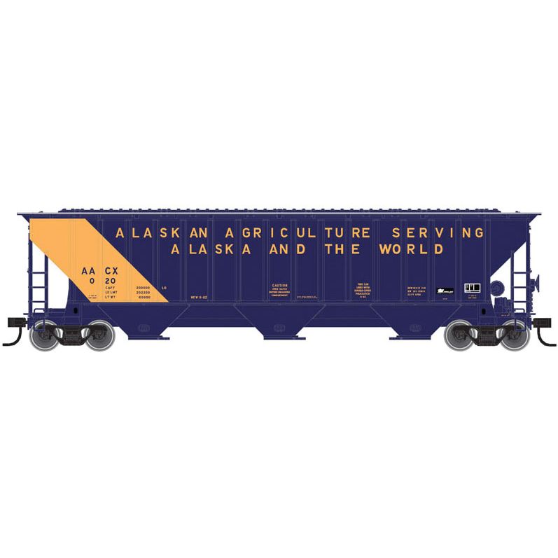 Atlas Trainman, 20 005 464, HO Scale, Thrall 4740 Covered Hopper, State of Alaska, #012