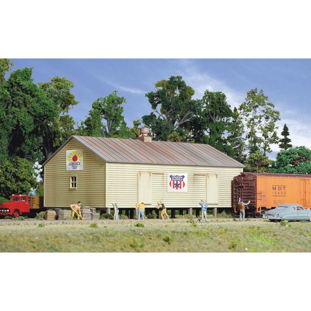 Walthers Cornerstone, HO Scale, 933-3529, Storage Shed on Pilings