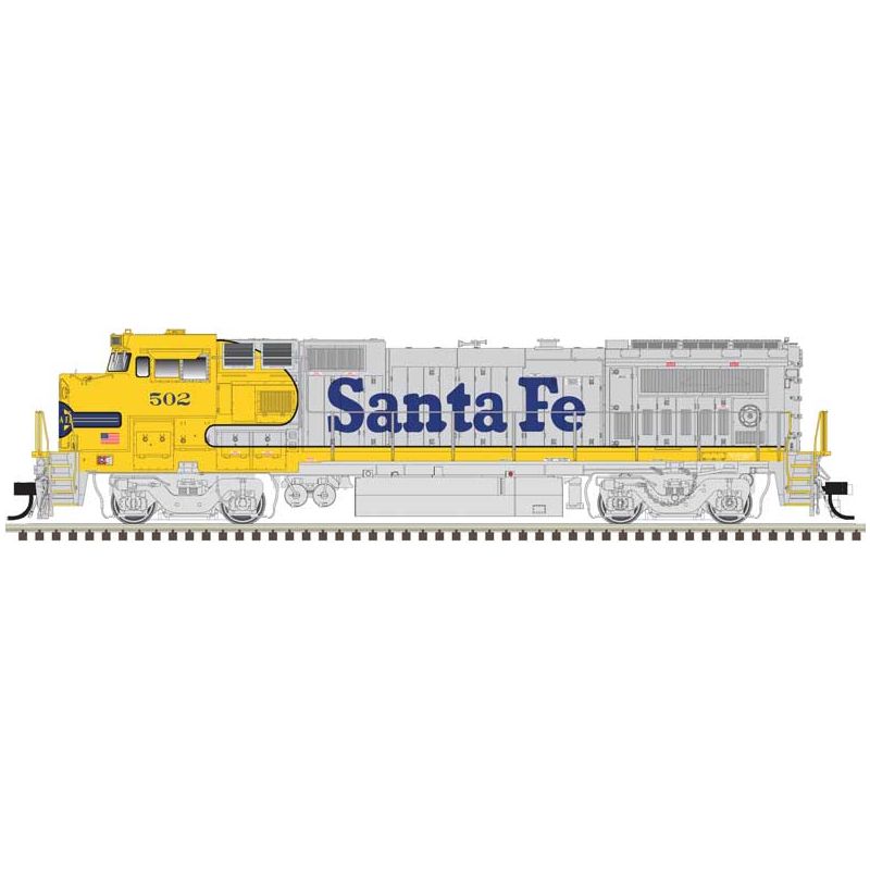 Atlas Master Line, 10004342,  HO Scale, GE Dash 8-40B, Santa Fe, #502, DCC & Sound