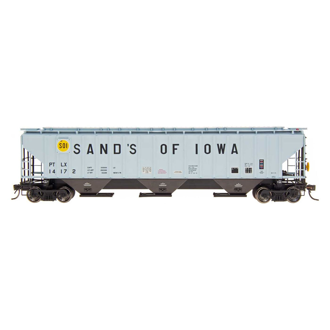 InterMountain, 65343-20, N Scale, 4750 Cu Ft. 3-Bay Hopper, Sand of Iowa, #14172