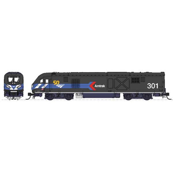 Kato, 176-6050-DCC, N, ALC-42 Charger, Amtrak, Day One Scheme 50th Anniversary, #300, DCC Installed