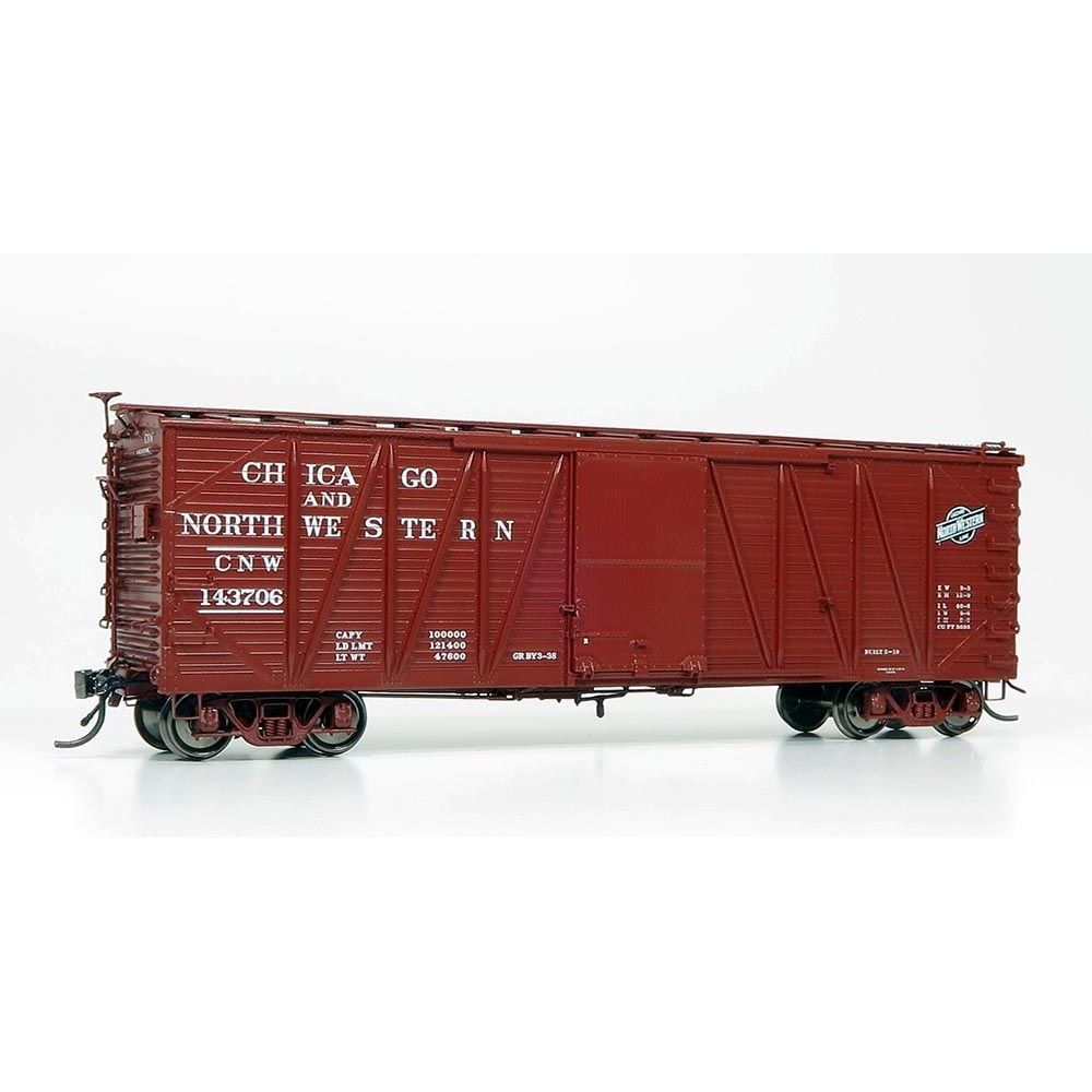 Rapido, HO Scale, 1420005A, USRA Single-Sheathed Box Car, C&&NW, #144124